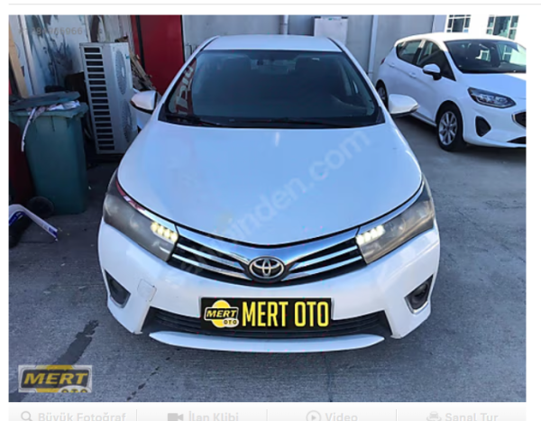 2015 Toyota Corolla 1.33 Benzi̇n Lpgli̇ Temi̇z Bakımlı
